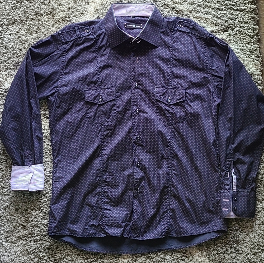 Stone Rose Button Down Shirt
